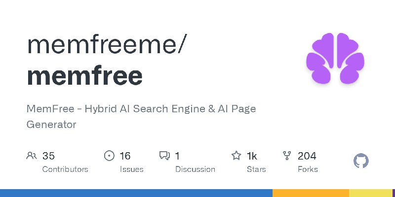 GitHub - memfreeme/memfree: MemFree - Hybrid AI Search Engine & AI Page Generator