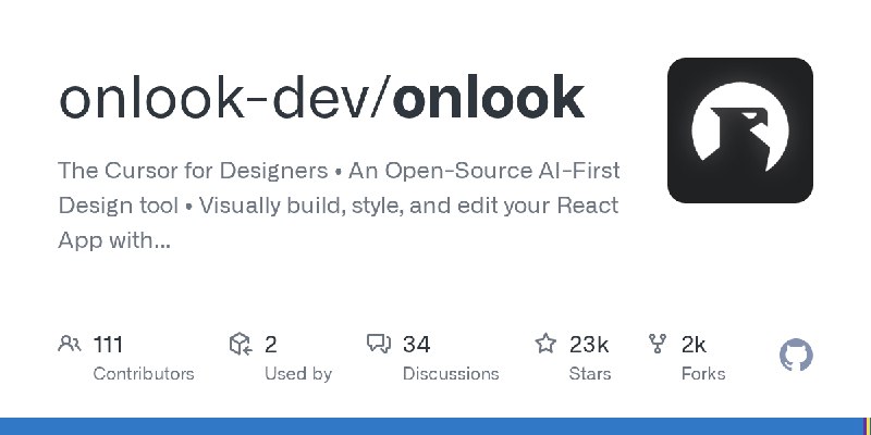 GitHub - onlook-dev/onlook: The Cursor for Designers • An Open-Source AI-First Design tool • Visually build, style, and edit your…