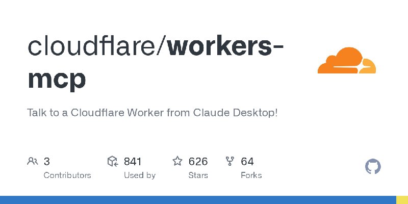 GitHub - cloudflare/workers-mcp: Talk to a Cloudflare Worker from Claude Desktop!